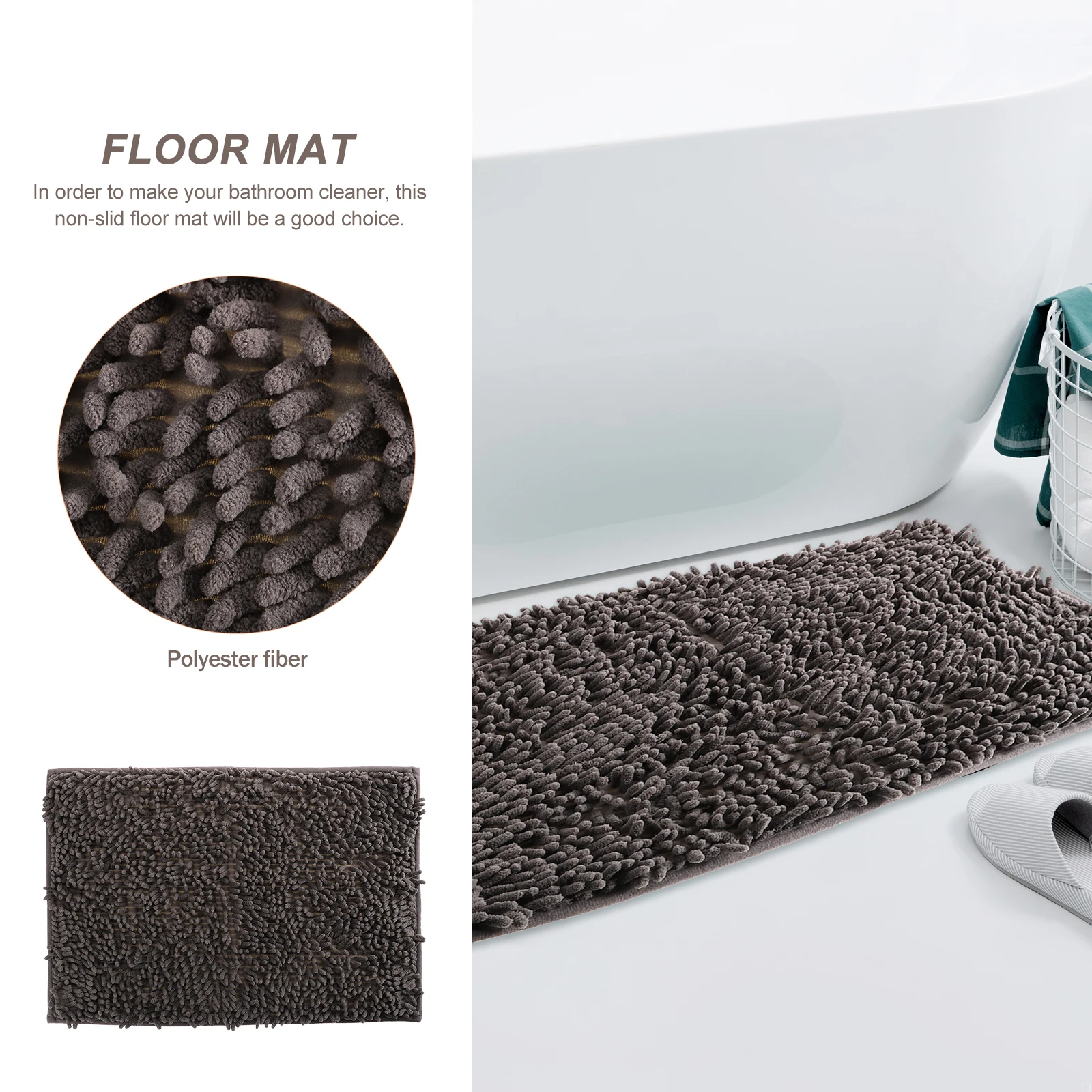 Chenille Floor Mat Non Slip Polyester Bedroom Living Room Hotel Practical Design Housewarming Gift Front Door Mat
Chenille Floor Mat Non Slip Polyester Bedroom Living Room Hotel Practical Design Housewarming Gift Front Door Mat