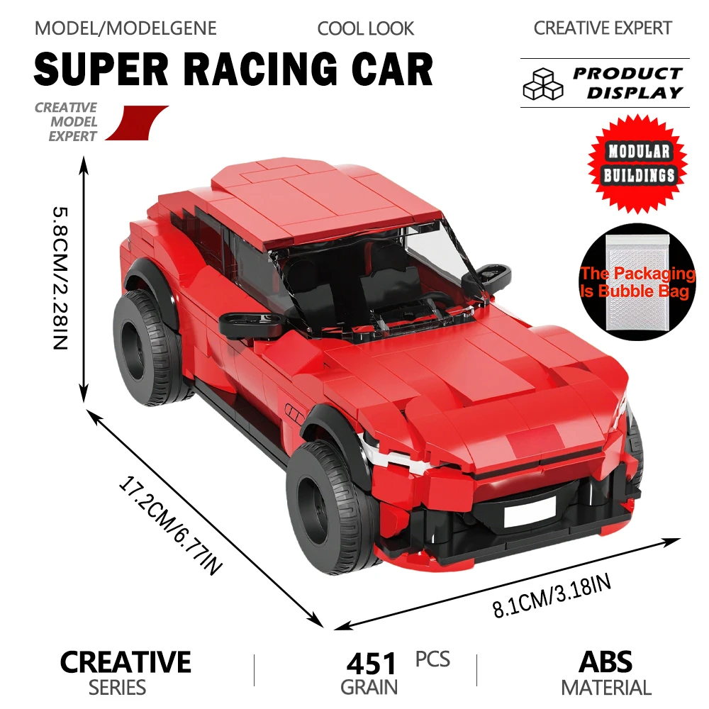 Racing Car Model Building Blocks Bricks High Simulation Race Car Brick Kit for Collection Interior Decoration Scene Toy Gift
Racing Car Model Building Blocks Bricks High Simulation Race Car Brick Kit for Collection Interior Decoration Scene Toy Gift