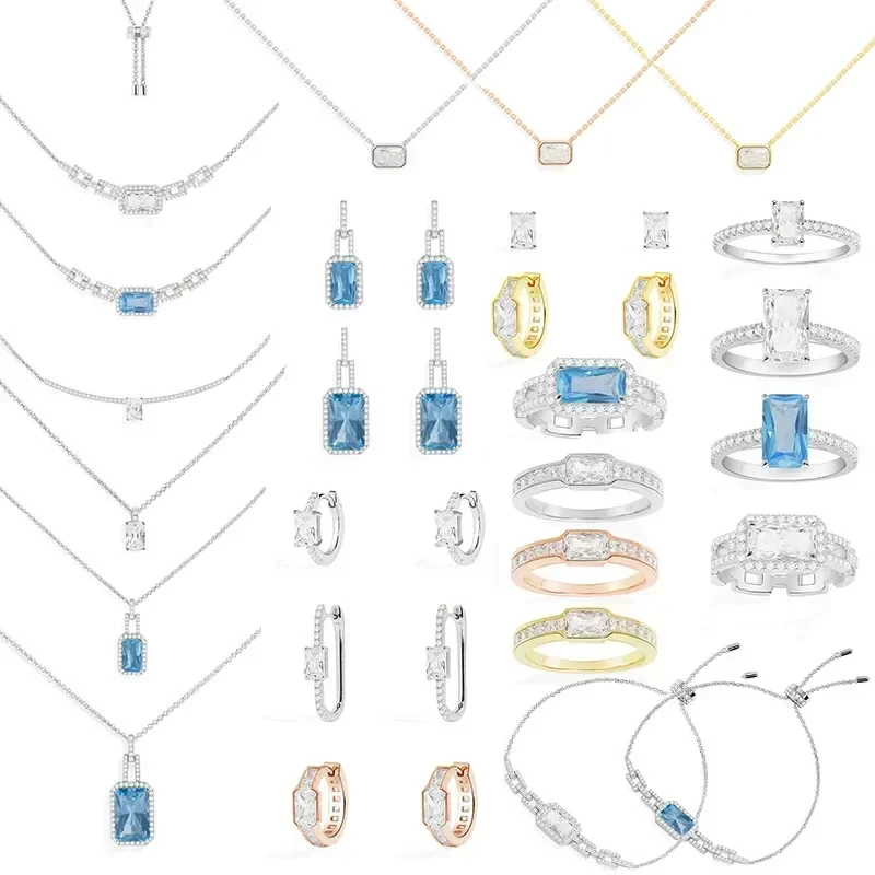 LI KI High Quality 925 Silver 2024 New Printemps Series Blue Diamond Necklace Bracelet Earrings Ring For Women's Jewelry
LI KI High Quality 925 Silver 2024 New Printemps Series Blue Diamond Necklace Bracelet Earrings Ring For Women's Jewelry