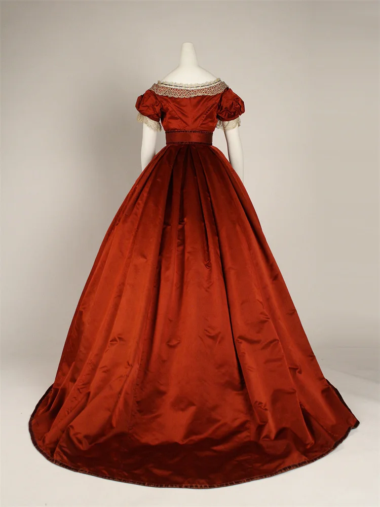 1875s Victorian Red Visiting Dress Medieval Colonial Civil War Southern Belle Royal Court Wedding Ball Gown
1875s Victorian Red Visiting Dress Medieval Colonial Civil War Southern Belle Royal Court Wedding Ball Gown