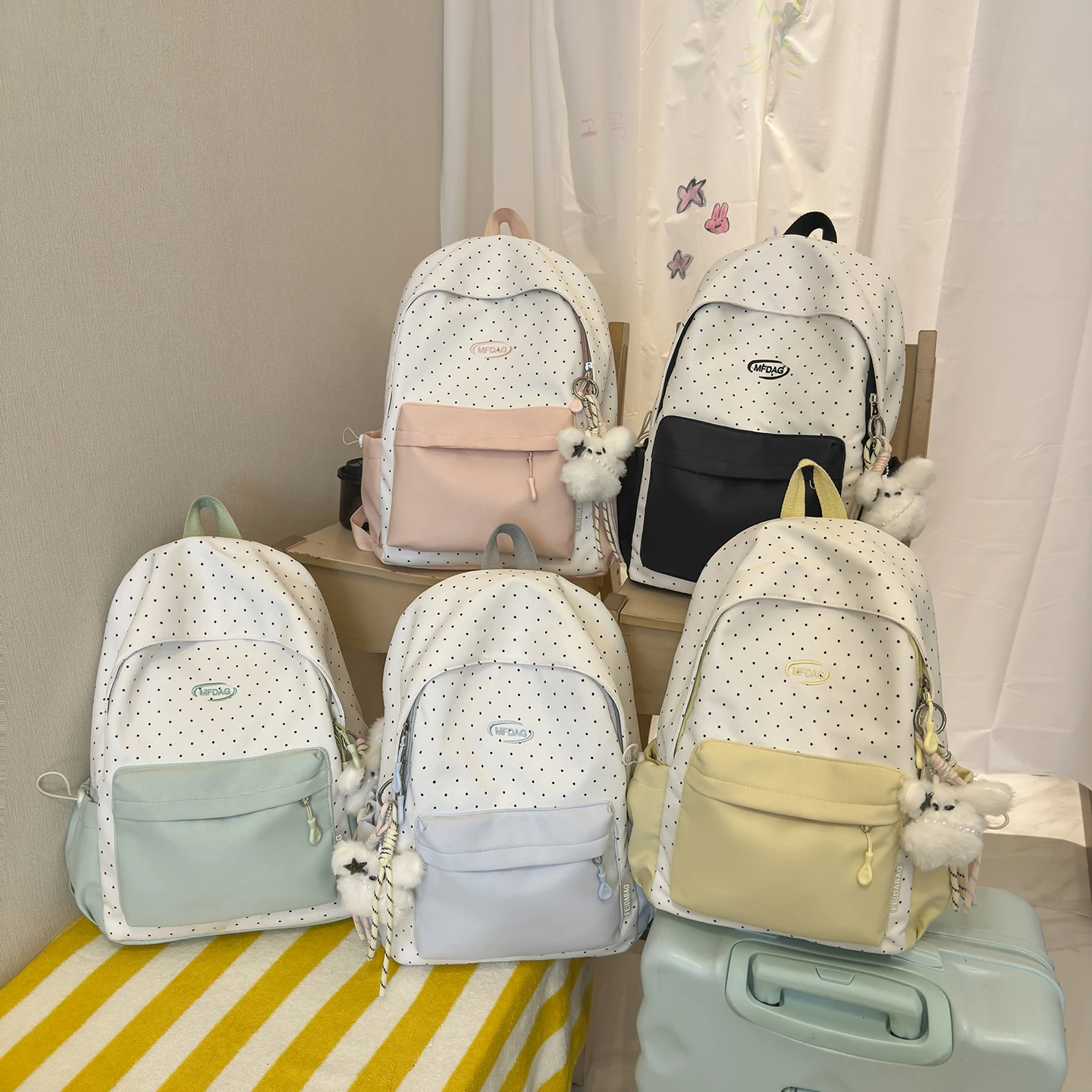 Fashionable Japanese Style Cute Ba Qi High School Backpack for Women Winter 2025 New Arrival High Aesthetic Dual Shoulder Bag
Fashionable Japanese Style Cute Ba Qi High School Backpack for Women Winter 2025 New Arrival High Aesthetic Dual Shoulder Bag