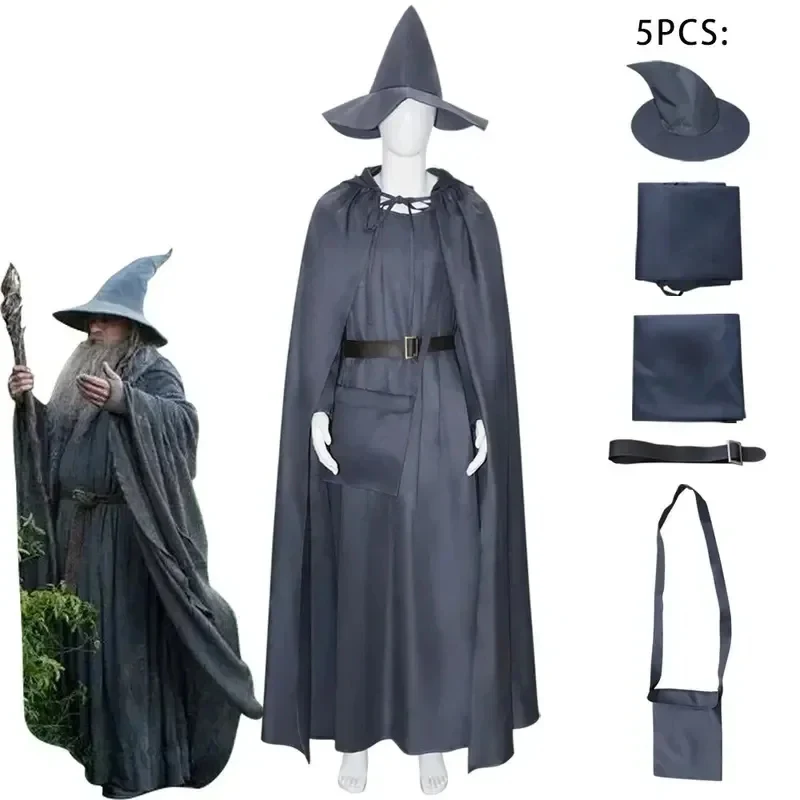 ABC123Anime Gandalf Wizard Cosplay Costume Hobbit Long Gray Cloak Jumpsuit with Hat Belt Halloween Fancy Dress for Mab;6'j,k.9;a
ABC123Anime Gandalf Wizard Cosplay Costume Hobbit Long Gray Cloak Jumpsuit with Hat Belt Halloween Fancy Dress for Mab;6'j,k.9;a