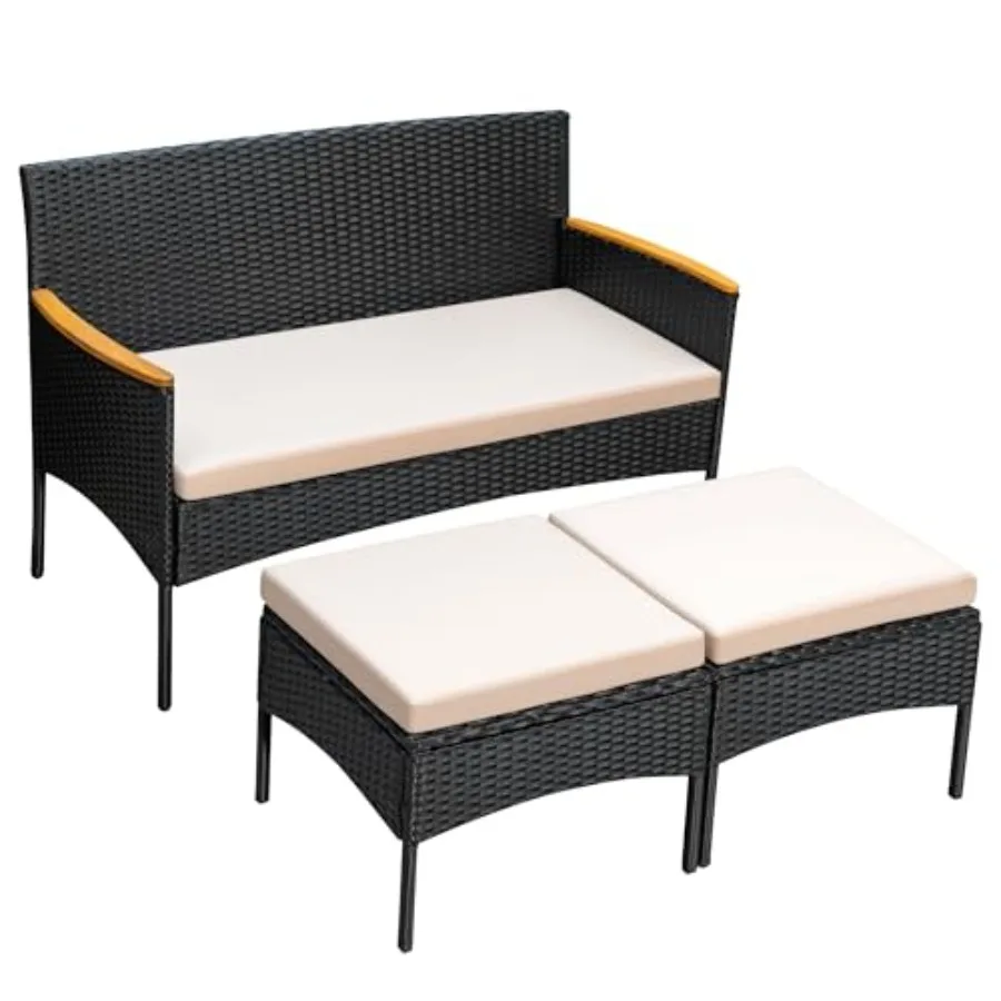 Комплект садовой мебели Greesum из 3 предметов: плетеная диванная группа из ротанга с подушками для сада, газона, террасы, веранды
Комплект садовой мебели Greesum из 3 предметов: плетеная диванная группа из ротанга с подушками для сада, газона, террасы, веранды