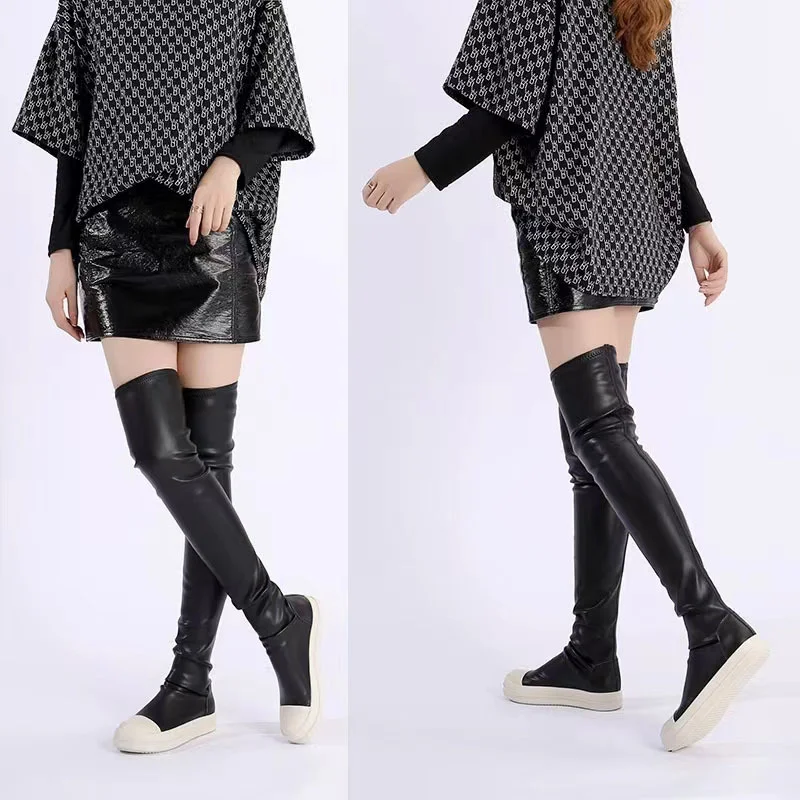 Ro Retro Style Design Elastic Sheep Print Microfiber Black Leather Over The Knee Boots Men Shoe Women Sneaker Classic Black Boot
Ro Retro Style Design Elastic Sheep Print Microfiber Black Leather Over The Knee Boots Men Shoe Women Sneaker Classic Black Boot