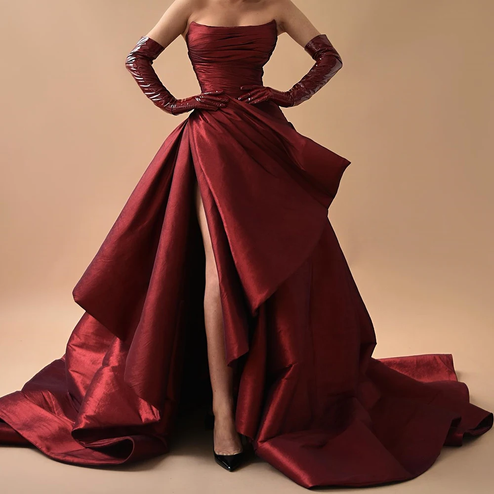 Customized High Quality Satin A-Line Detachable Sleeve Evening Dress Temperament Floor Length Strapless vestidos de fiesta
Customized High Quality Satin A-Line Detachable Sleeve Evening Dress Temperament Floor Length Strapless vestidos de fiesta