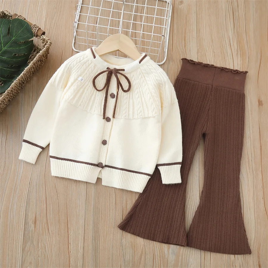 2025 autumn and winter new style girls' pants set,A two-piece knitted sweater set for 2-6 years old girls
2025 autumn and winter new style girls' pants set,A two-piece knitted sweater set for 2-6 years old girls
