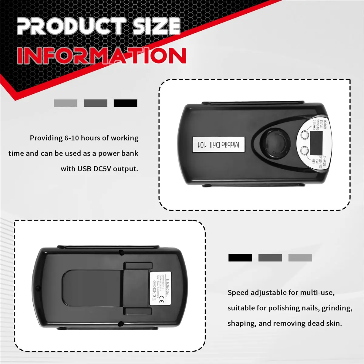 (AIMA) Nail Polisher Professional 30000 Rpm Battery Nail Polisher Portable Nail Polisher Rechargeable Nail Polish Grinder (EU)
(AIMA) Nail Polisher Professional 30000 Rpm Battery Nail Polisher Portable Nail Polisher Rechargeable Nail Polish Grinder (EU)