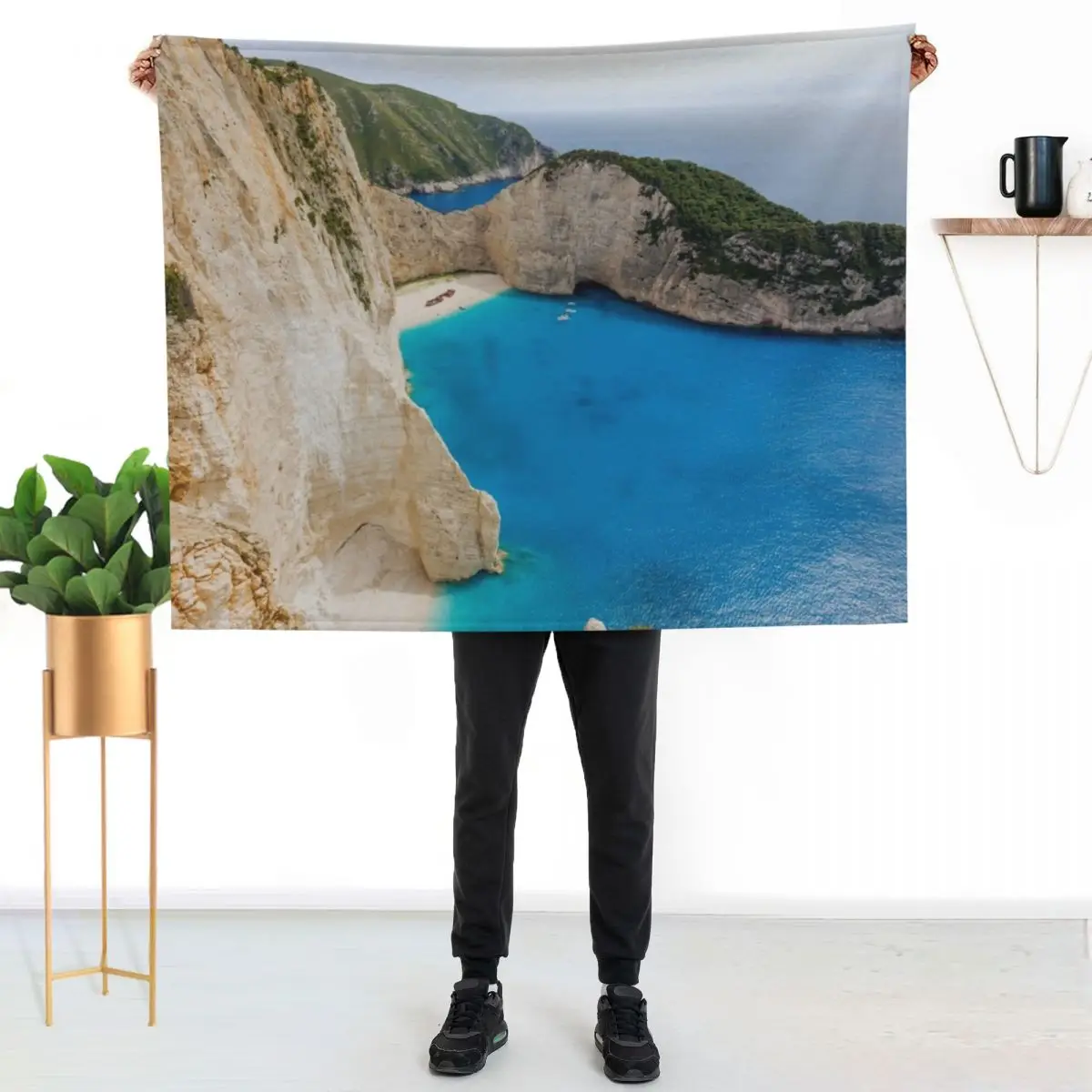 Mountains and sea, Zante, Greece Throw Blanket Faux Fur Soft Warm Blanket for Bed
Mountains and sea, Zante, Greece Throw Blanket Faux Fur Soft Warm Blanket for Bed