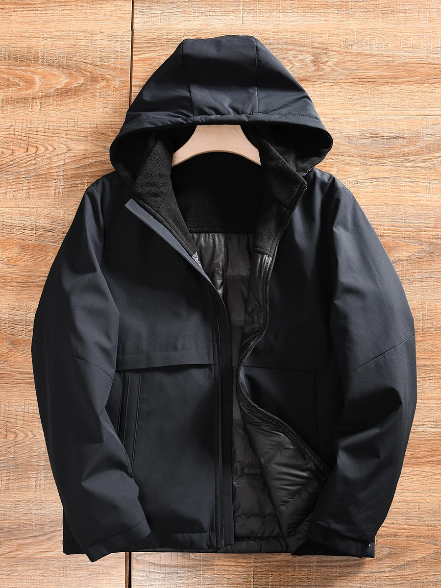Double-Sided Wear 90% Grey Duck down Casual Jacket for Men Windproof Waterproof Thin down Coat Fashionable Urban Style
Double-Sided Wear 90% Grey Duck down Casual Jacket for Men Windproof Waterproof Thin down Coat Fashionable Urban Style