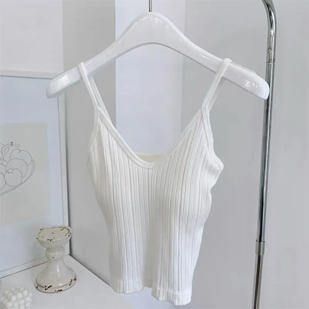 Padded Sports Tank Top Chest Pad V Neck Tank Top Women Vest Double Lined Ribbed Sleeveless Basic Shirts With Built-in Bra
Padded Sports Tank Top Chest Pad V Neck Tank Top Women Vest Double Lined Ribbed Sleeveless Basic Shirts With Built-in Bra