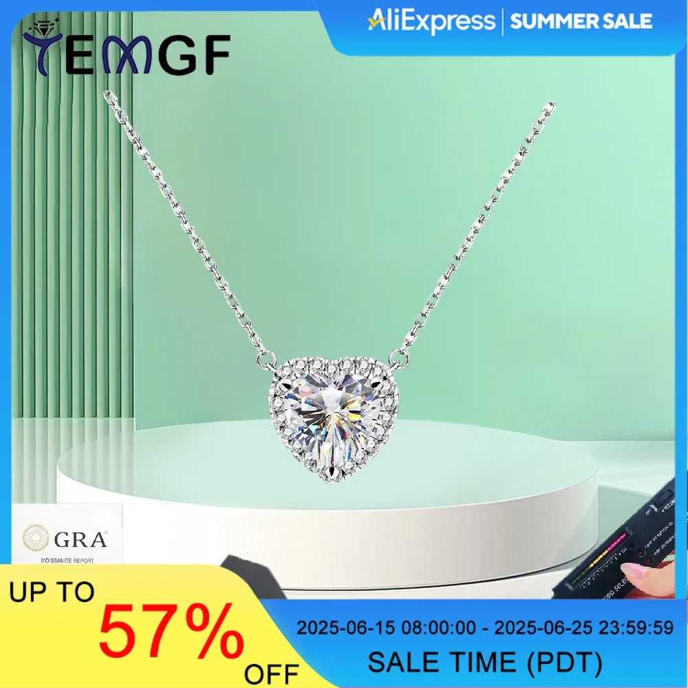 Ожерелье TEMGF с муассанитом 1/2/3/4 карата в форме сердца, основной камень S925, серебряная цепочка для женщин, подарок для любви, элегантные модные ювелирные изделия
Ожерелье TEMGF с муассанитом 1/2/3/4 карата в форме сердца, основной камень S925, серебряная цепочка для женщин, подарок для любви, элегантные модные ювелирные изделия