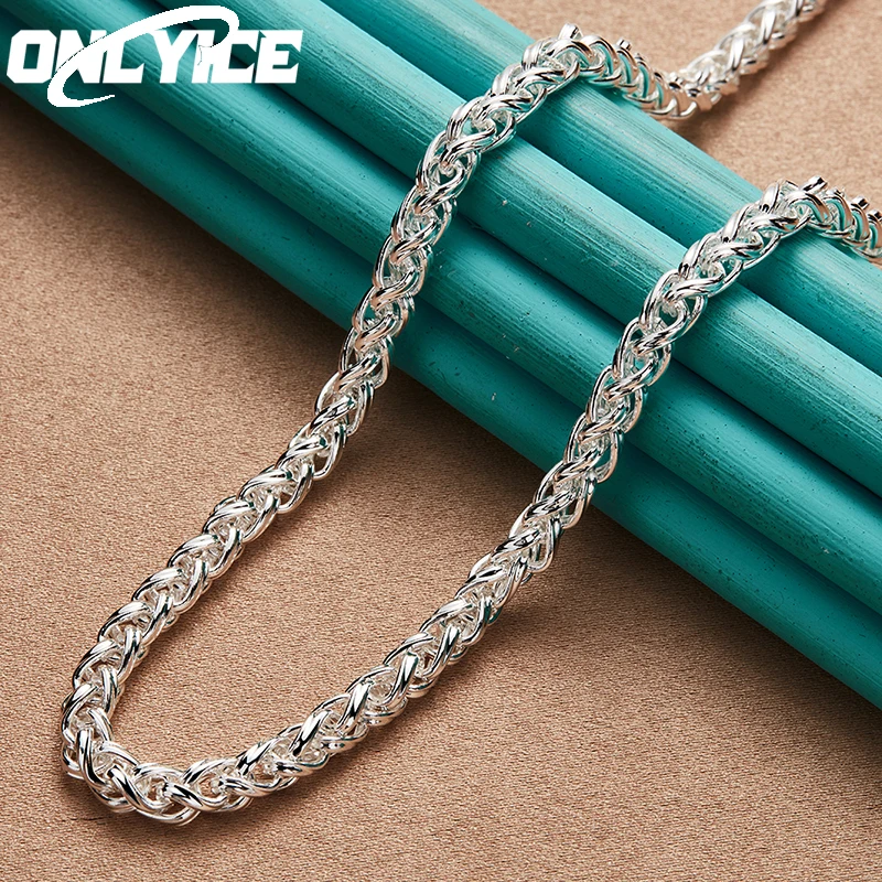925 Sterling Silver 45cm 8mm Keel Chain Necklace For Man Women Engagement Wedding Party Fashion Charm Jewelry Christmas Gifts
925 Sterling Silver 45cm 8mm Keel Chain Necklace For Man Women Engagement Wedding Party Fashion Charm Jewelry Christmas Gifts