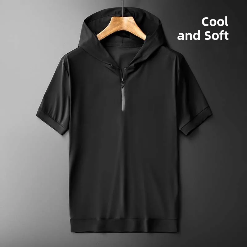 Футболка Kazuki Kuraii Ice Silk для мужчин, летняя, тонкая, быстросохнущая, охлаждающая, свободного кроя, больших размеров, с капюшоном, для спорта
Футболка Kazuki Kuraii Ice Silk для мужчин, летняя, тонкая, быстросохнущая, охлаждающая, свободного кроя, больших размеров, с капюшоном, для спорта