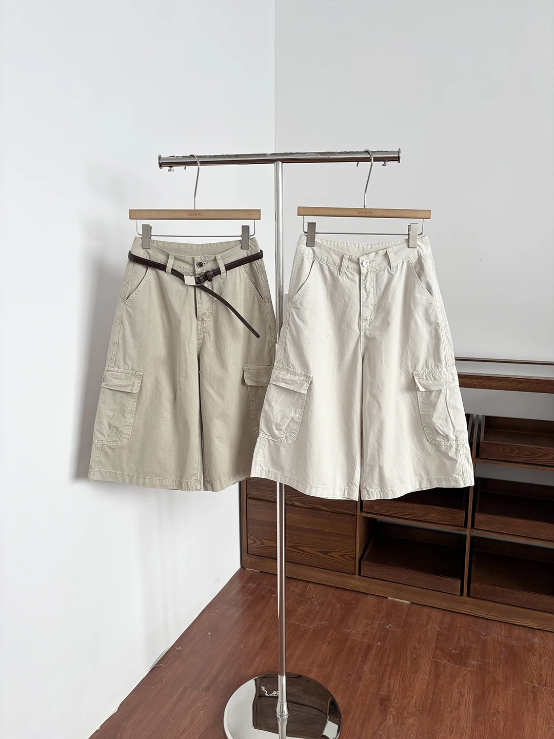 High Waist Workwear Style Wide Leg Pants Women Summer Multi Pocket Casual Versatile Slimming Seven-Foot Straight Pants with Belt
High Waist Workwear Style Wide Leg Pants Women Summer Multi Pocket Casual Versatile Slimming Seven-Foot Straight Pants with Belt