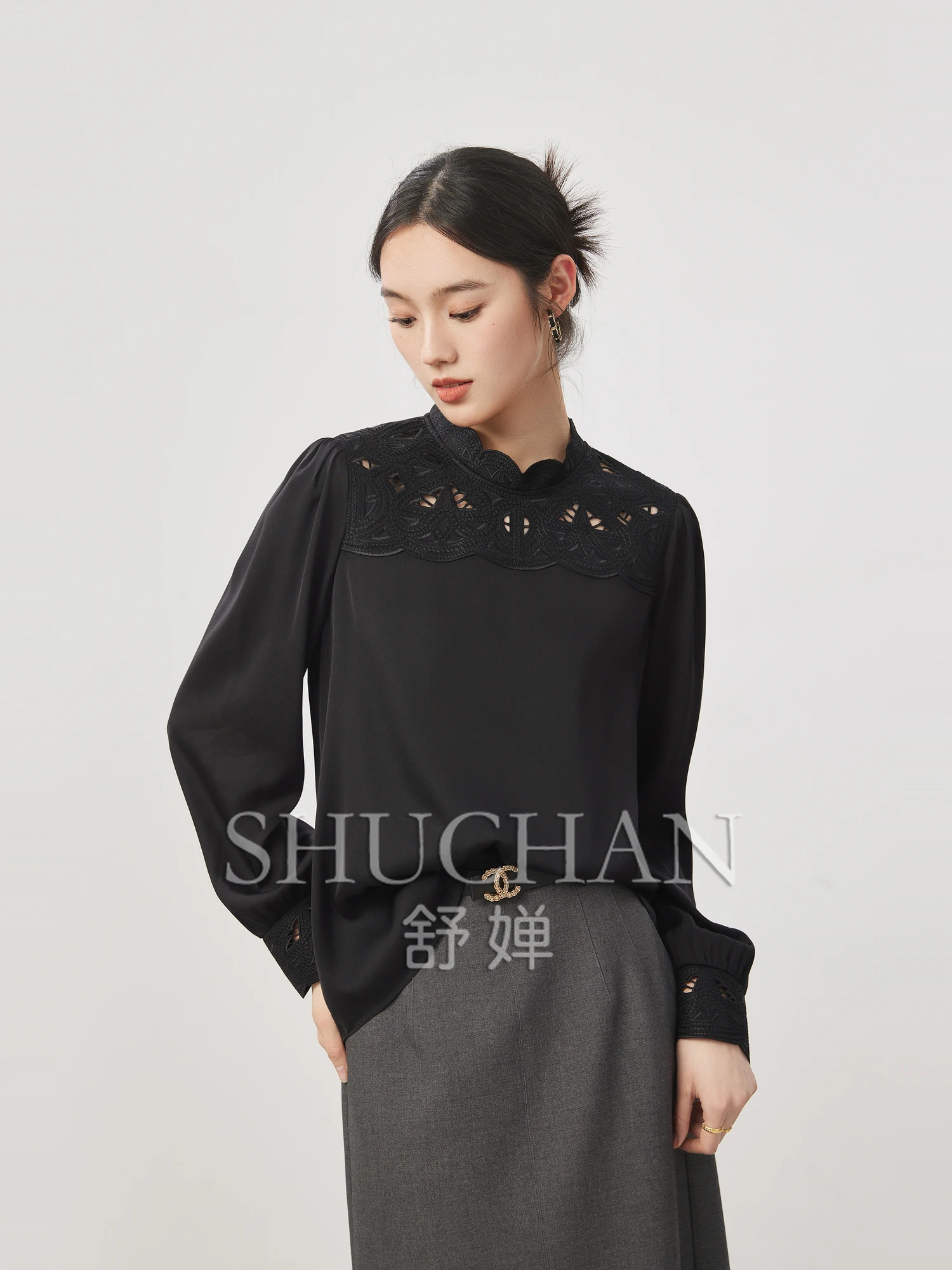 Good Quality, Heavy Hollow Out19 Mmi Elastic Natural Silk Stand-up Collar Shirt 25 Spring Blouses for Women Fashion
Good Quality, Heavy Hollow Out19 Mmi Elastic Natural Silk Stand-up Collar Shirt 25 Spring Blouses for Women Fashion