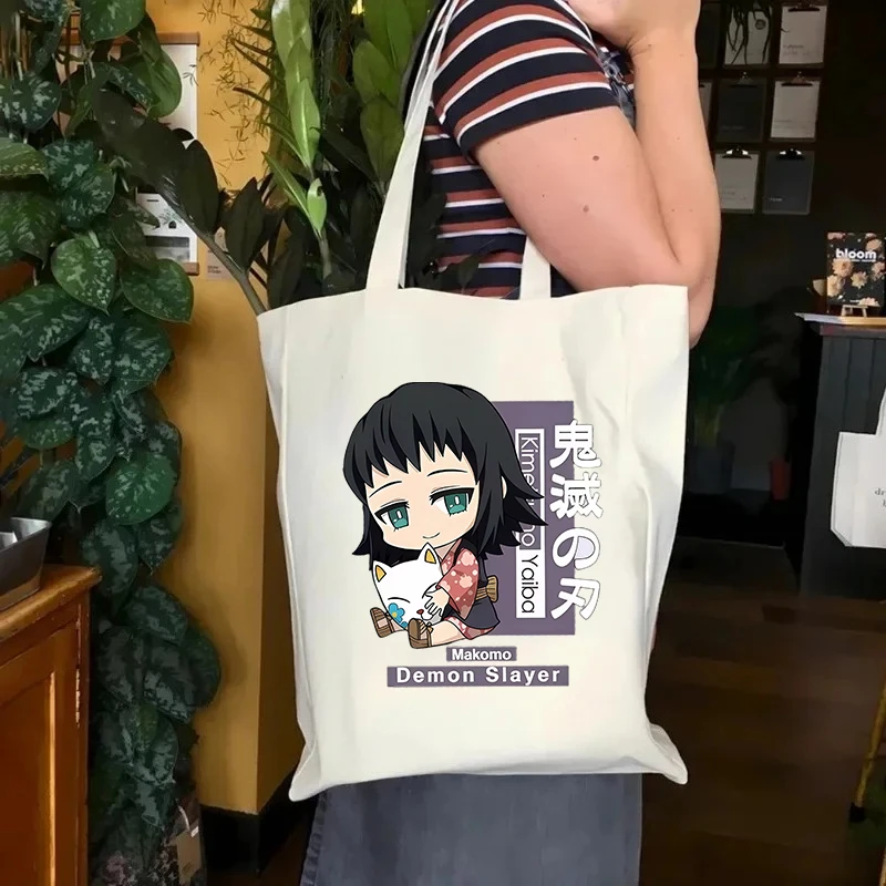Сумка Demon Slayer Makomo большой вместимости, женская повседневная портативная сумка через плечо, складная многоразовая холщовая сумка, подарок
Сумка Demon Slayer Makomo большой вместимости, женская повседневная портативная сумка через плечо, складная многоразовая холщовая сумка, подарок