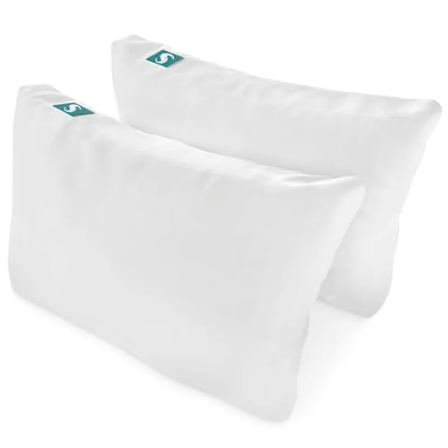 2-Pack Cooling Bed Pillows and Removable Cover for Sleeping Sets, Queen Size - Adjustable and Washable Bedding Pillow Set for C
2-Pack Cooling Bed Pillows and Removable Cover for Sleeping Sets, Queen Size - Adjustable and Washable Bedding Pillow Set for C