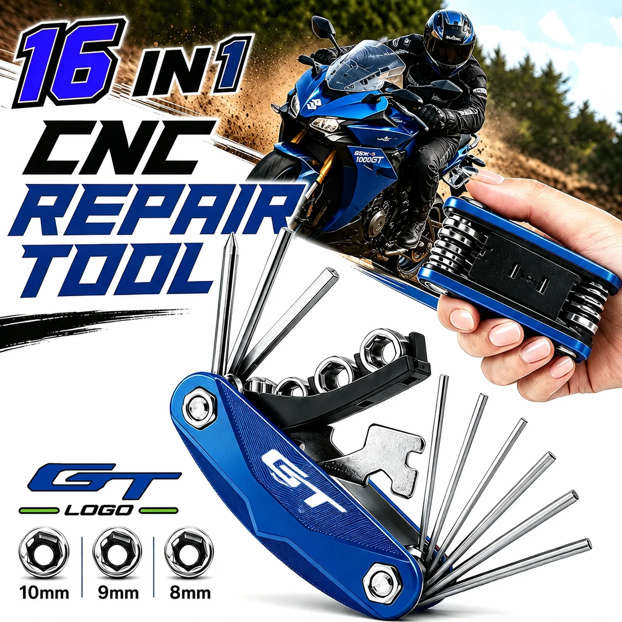 For SUZUKI GSX-S1000GT GSXSGT GSXS-GT GSXS1000GT GSX-S Motorcycle Tool Repair Kit Multifunctional Screwdriver Wrench Hex Key
For SUZUKI GSX-S1000GT GSXSGT GSXS-GT GSXS1000GT GSX-S Motorcycle Tool Repair Kit Multifunctional Screwdriver Wrench Hex Key