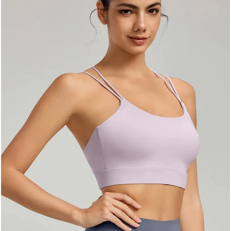 2025 New Spaghetti Strap Sports Vest Semi-fixed Cup Solid Color Yoga Bra High Elastic Beauty Back And Push Up Workout
2025 New Spaghetti Strap Sports Vest Semi-fixed Cup Solid Color Yoga Bra High Elastic Beauty Back And Push Up Workout