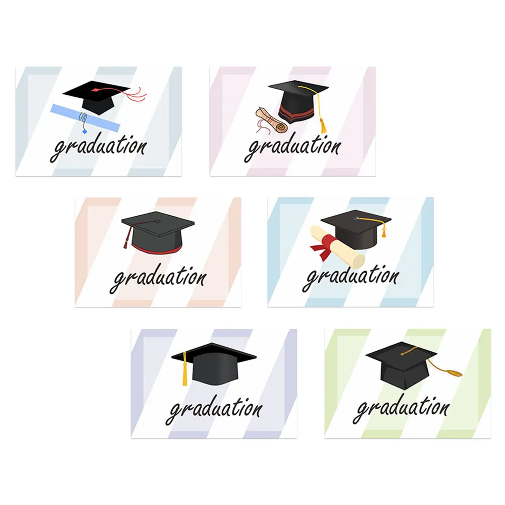 6 Sets Doctor Hat Greeting Cards 250g White Cardstock Graduation Gifts Elegant Design Season Presents School Favor
6 Sets Doctor Hat Greeting Cards 250g White Cardstock Graduation Gifts Elegant Design Season Presents School Favor