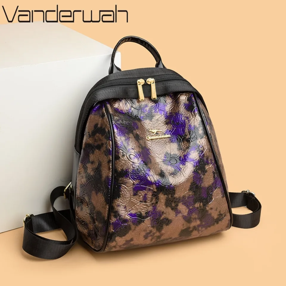 Vintage Floral Print High Quality Soft Leather Back Pack Women Large Capacity Casual Travel Backpacks Shoulder Bag School bag
Vintage Floral Print High Quality Soft Leather Back Pack Women Large Capacity Casual Travel Backpacks Shoulder Bag School bag