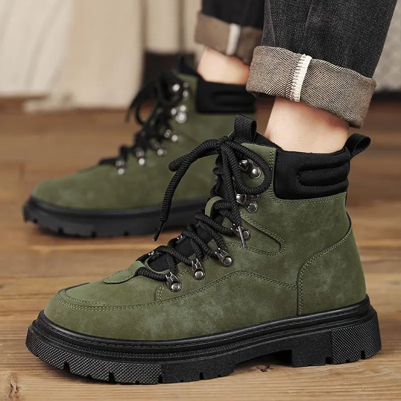 New Ankle Boots Couple Shell Head Anti-collision Work Big Head Comfortable Wear-resistant Combat Boots Casual Sneakers
New Ankle Boots Couple Shell Head Anti-collision Work Big Head Comfortable Wear-resistant Combat Boots Casual Sneakers