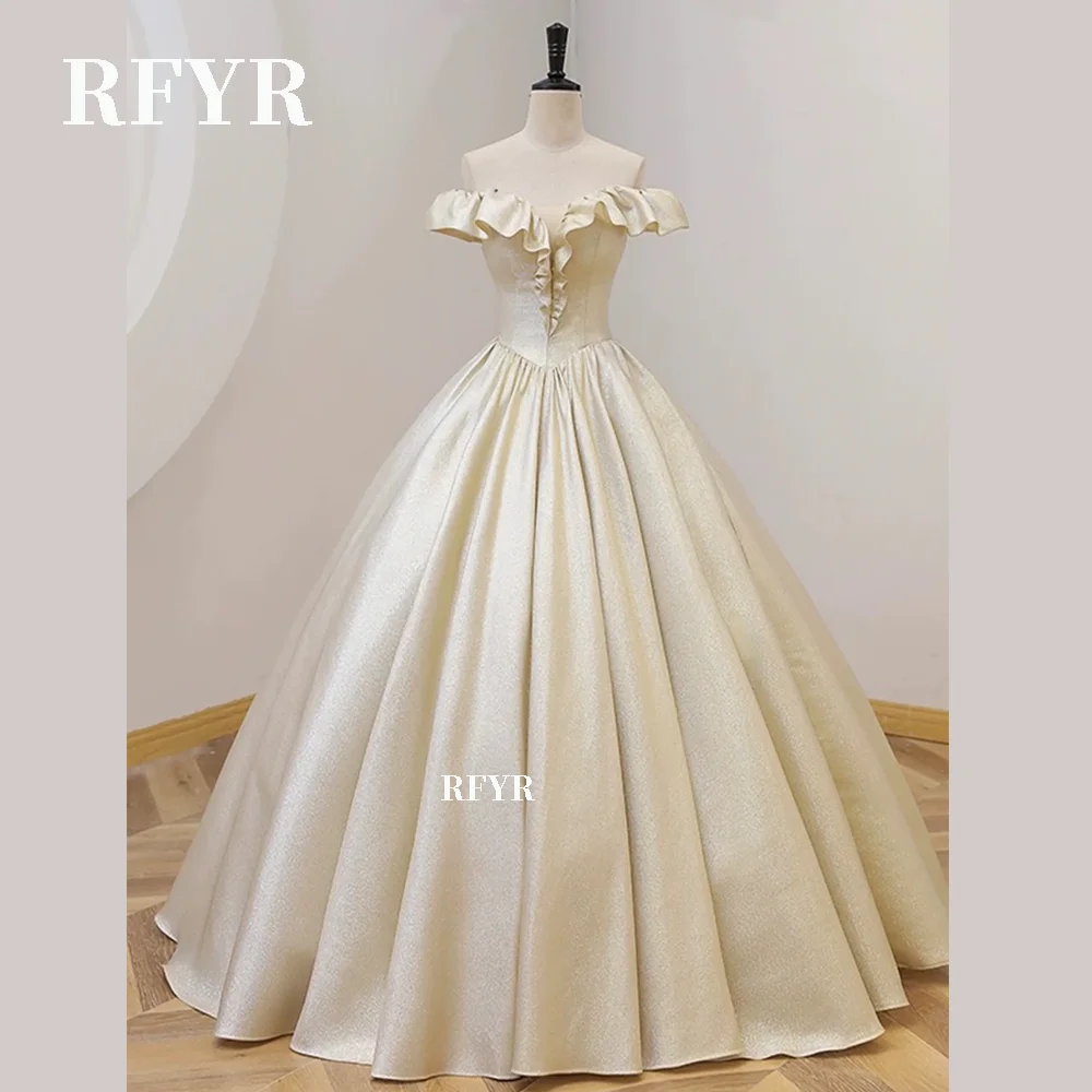 RFYR Off Shoulder Evening Dress Satin Party Dresses for Women Ruffles Prom Dresses Long Princess Dresses vestidos de fiesta
RFYR Off Shoulder Evening Dress Satin Party Dresses for Women Ruffles Prom Dresses Long Princess Dresses vestidos de fiesta