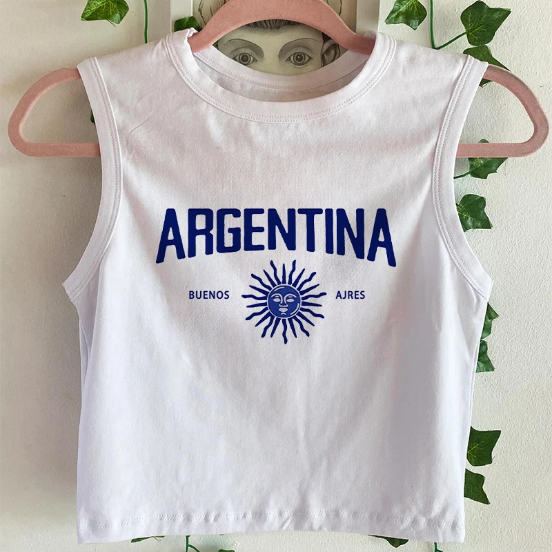 Y2k Clothes Vintage Basic Sexy Tank Top 2024 Summer Argentina Print Crop Tops Sleeveless Aesthetic Harajuku Slim Vest Streetwear
Y2k Clothes Vintage Basic Sexy Tank Top 2024 Summer Argentina Print Crop Tops Sleeveless Aesthetic Harajuku Slim Vest Streetwear