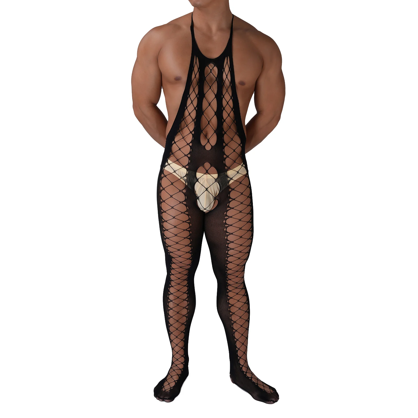 Men Pantyhose Hollow Bodystockings Sexy Erotic Lingerie Fishnet Sissy Transparent Jumpsuit Crossdressing Adult High Stocking
Men Pantyhose Hollow Bodystockings Sexy Erotic Lingerie Fishnet Sissy Transparent Jumpsuit Crossdressing Adult High Stocking