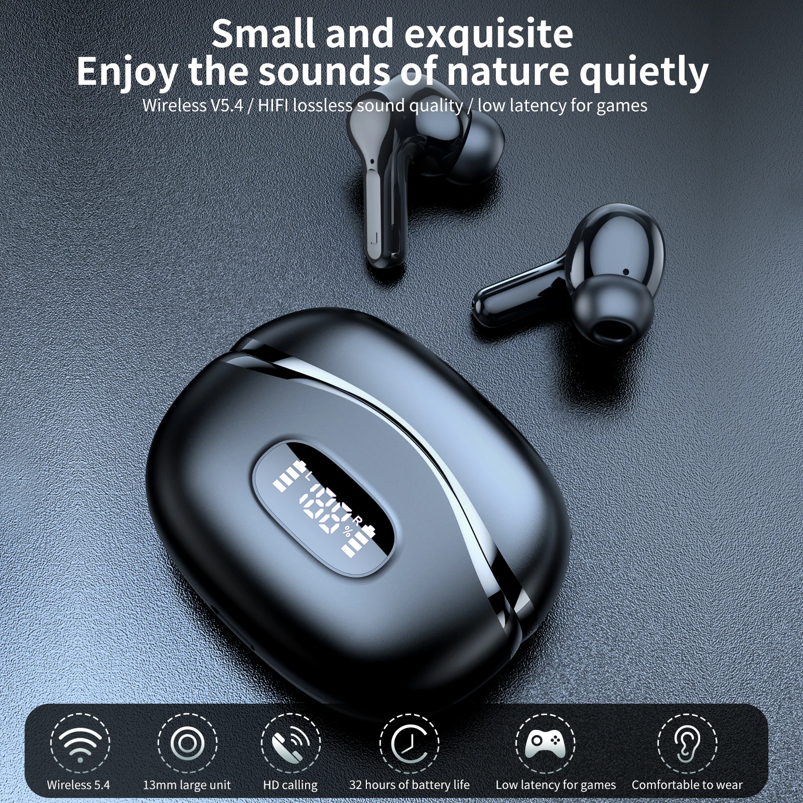 Original i63 TWS Wireless ENC Headphones Bluetooth 5.4 Earphones Sports Headset In-Ear Noise Cancellation LED Display with Mics
Original i63 TWS Wireless ENC Headphones Bluetooth 5.4 Earphones Sports Headset In-Ear Noise Cancellation LED Display with Mics