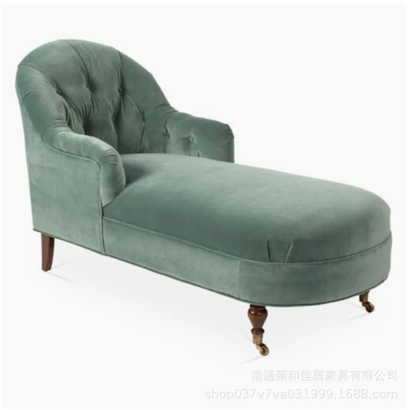 Yjq French retro velvet fabric chaise longue modern simple bedroom, small reclining chair small apartment beauty couch
Yjq French retro velvet fabric chaise longue modern simple bedroom, small reclining chair small apartment beauty couch