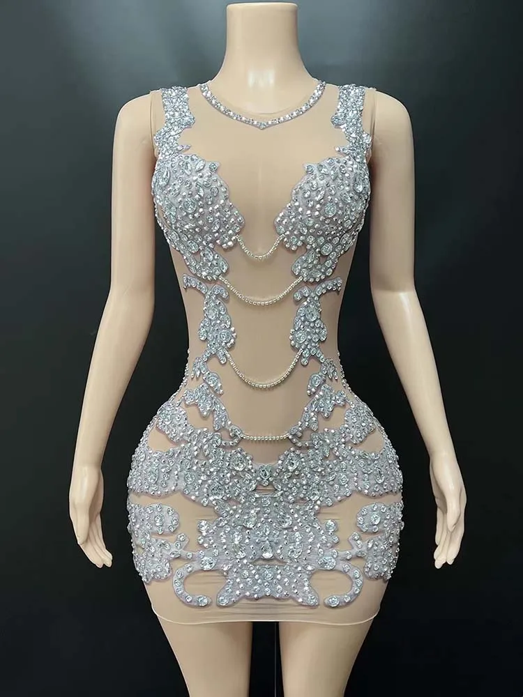 High Quality Hot Stamping Sexy See Through Mesh Dress 2025 New Fashion Custom Women'S Clothing
High Quality Hot Stamping Sexy See Through Mesh Dress 2025 New Fashion Custom Women'S Clothing