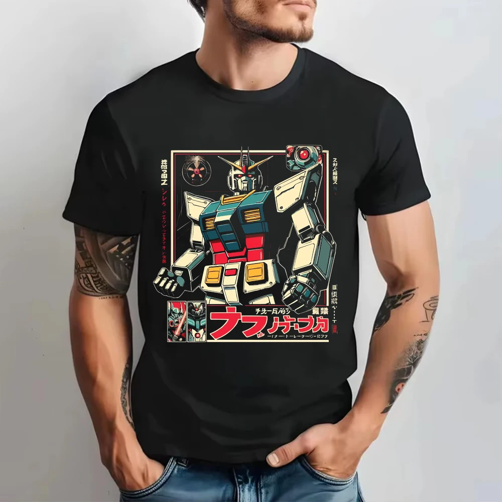 2026 New Hot Summer Gundam Japanese Anime Printed Men's T-Shirt Men's Clothing Harajuku 90s Anime Gundam T-shirt Tee Tops
2026 New Hot Summer Gundam Japanese Anime Printed Men's T-Shirt Men's Clothing Harajuku 90s Anime Gundam T-shirt Tee Tops