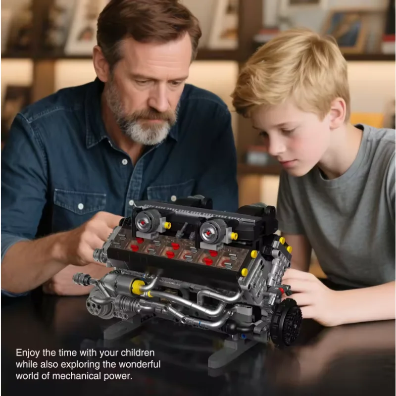 1409pcs building blocks, mechanical series V8 V12 engine assembly DIY children adult assembly toys
1409pcs building blocks, mechanical series V8 V12 engine assembly DIY children adult assembly toys