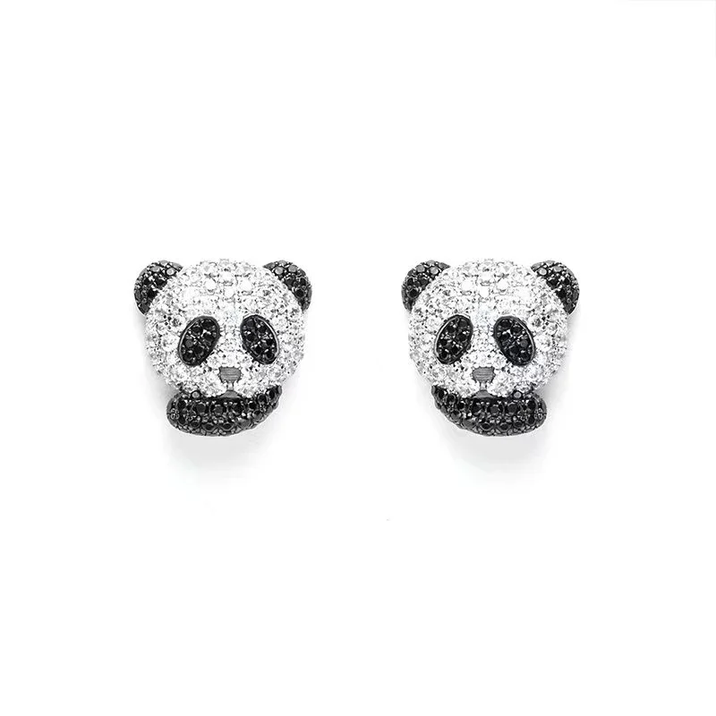 Bellux 925 Silver Gold Plated Synthetic Zircon Cute Classic Black and White Full Diamond Panda Earrings
Bellux 925 Silver Gold Plated Synthetic Zircon Cute Classic Black and White Full Diamond Panda Earrings
