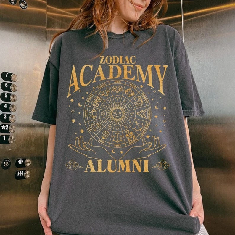 Zodiac Academy Shirt Fantasy Bookish Tshirt Dark Academia Tee Celestial Astrology Shirt Magic School Fan Gift Cotton Printed Top
Zodiac Academy Shirt Fantasy Bookish Tshirt Dark Academia Tee Celestial Astrology Shirt Magic School Fan Gift Cotton Printed Top
