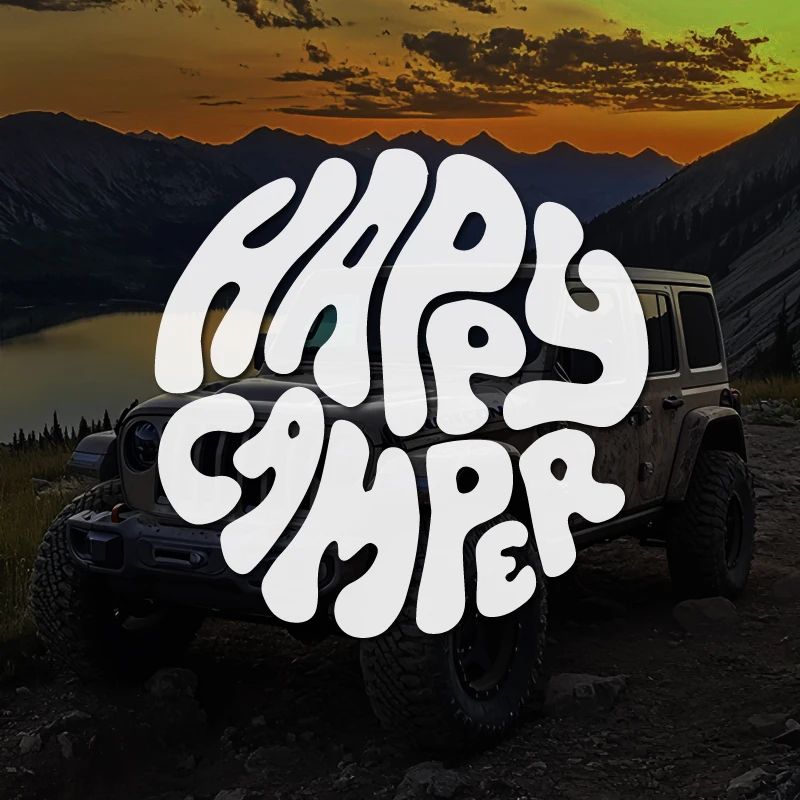 Happy Camper Boho Vinyl Sticker Outdoor Adventure Nature Theme Decal Durable Waterproof for Car RV Laptop Decor
Happy Camper Boho Vinyl Sticker Outdoor Adventure Nature Theme Decal Durable Waterproof for Car RV Laptop Decor