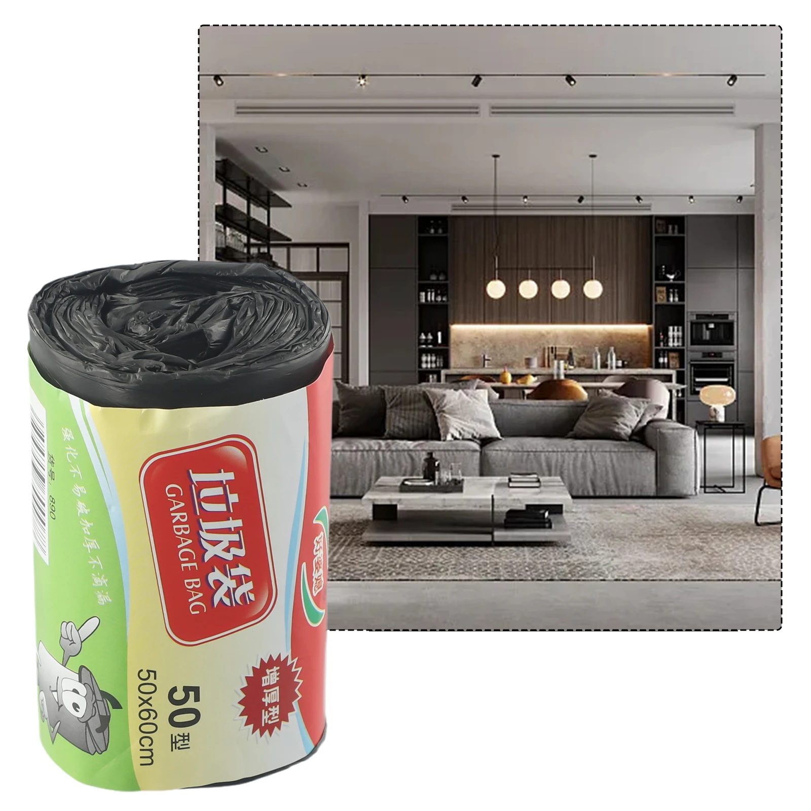 1pc Garbage Bag Disposable Trash Bag Household Thick Disposable Family Living Room Kitchen Household Cleaning Tools 50x60cm
1pc Garbage Bag Disposable Trash Bag Household Thick Disposable Family Living Room Kitchen Household Cleaning Tools 50x60cm