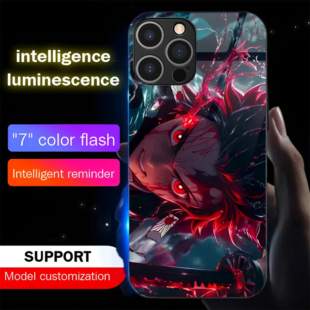 2026 Popular Anime Sound Control LED Flash Case Luminous Glass Cover For iPhone Air 17 16 E 15 14 13 12 11 Pro Max XR XS Plus
2026 Popular Anime Sound Control LED Flash Case Luminous Glass Cover For iPhone Air 17 16 E 15 14 13 12 11 Pro Max XR XS Plus