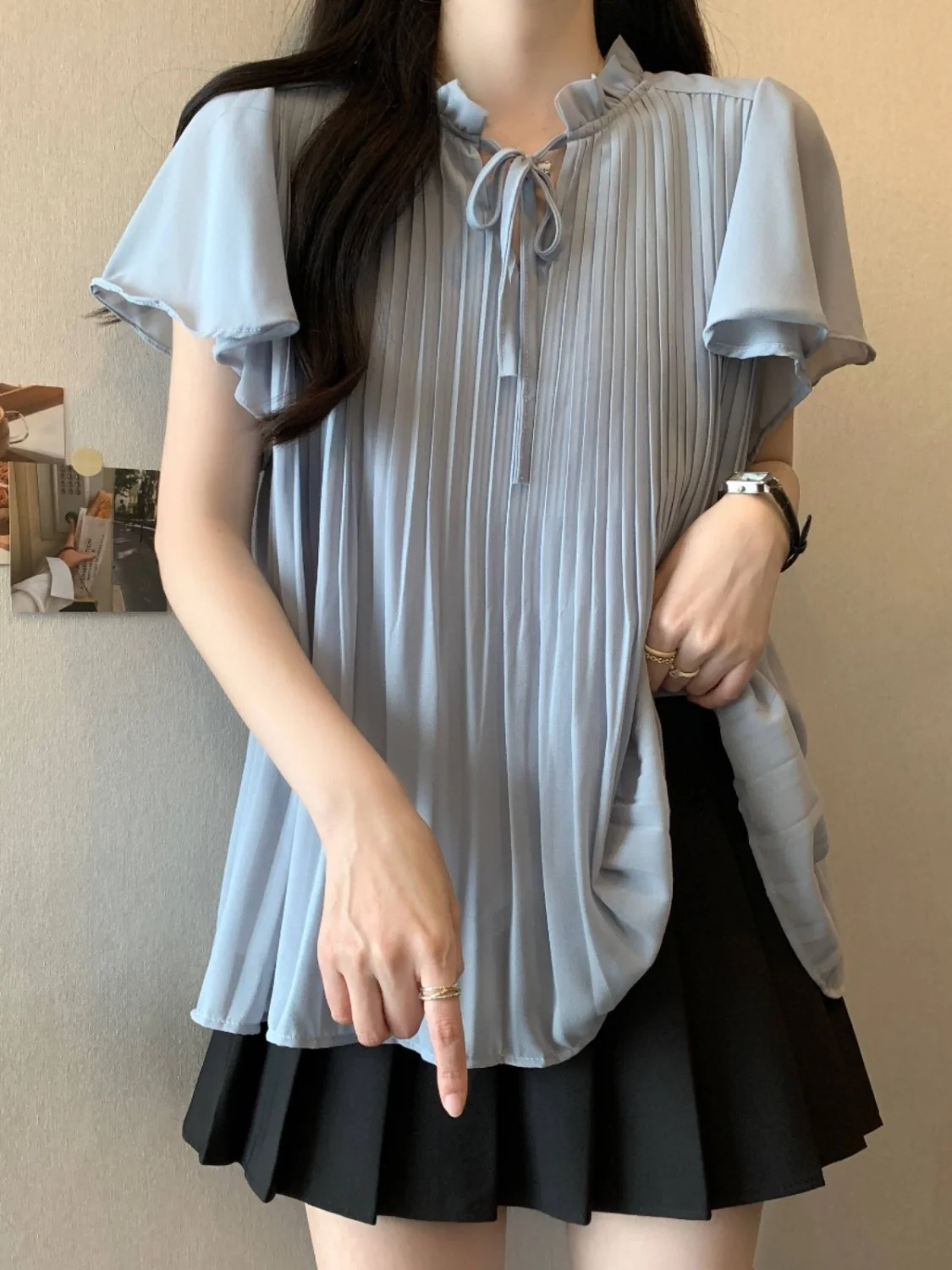 Short Sleeve Shirts Womens Modal Pintuck Balloon Cropped Shirt Outdoor Activity Modern Urban Artistic Student Youthful
Short Sleeve Shirts Womens Modal Pintuck Balloon Cropped Shirt Outdoor Activity Modern Urban Artistic Student Youthful