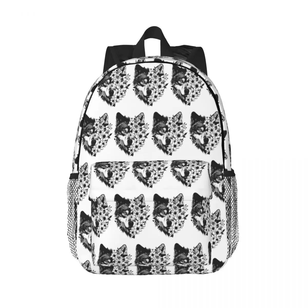 Black White Wolf Surrounded By Flowers Backpack Daypack Large Capacity Boys Girls BookBag Shoulder Bags for Unisex School Bag
Black White Wolf Surrounded By Flowers Backpack Daypack Large Capacity Boys Girls BookBag Shoulder Bags for Unisex School Bag
