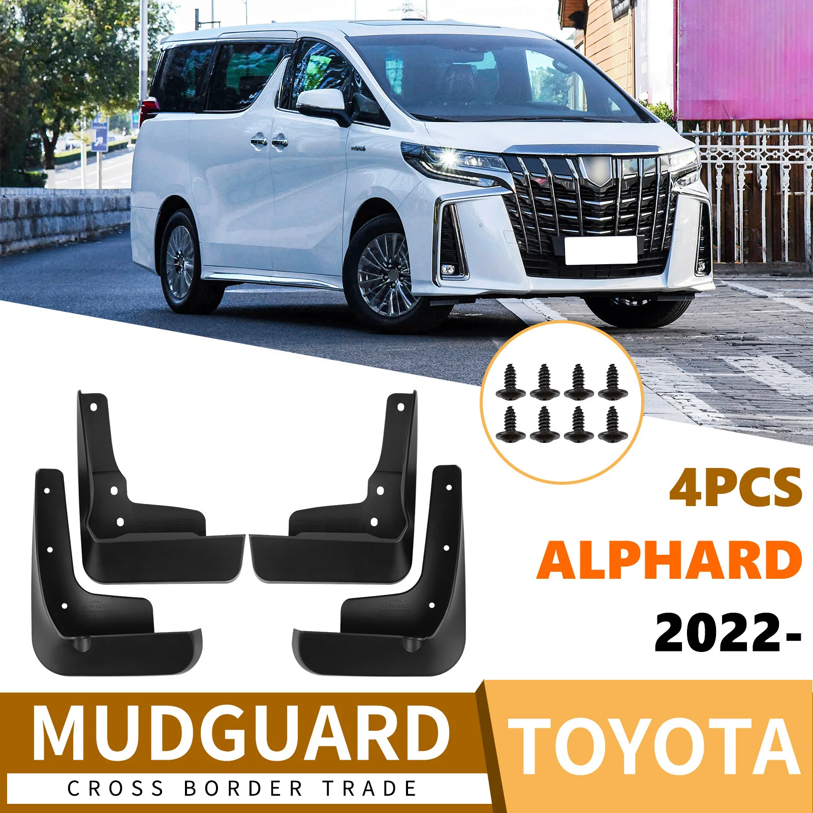 For Toyota Alphard 2022-2025 Front Rear Rubber Mud Flaps Mudguards Splash Guards Export Auto Accessories
For Toyota Alphard 2022-2025 Front Rear Rubber Mud Flaps Mudguards Splash Guards Export Auto Accessories