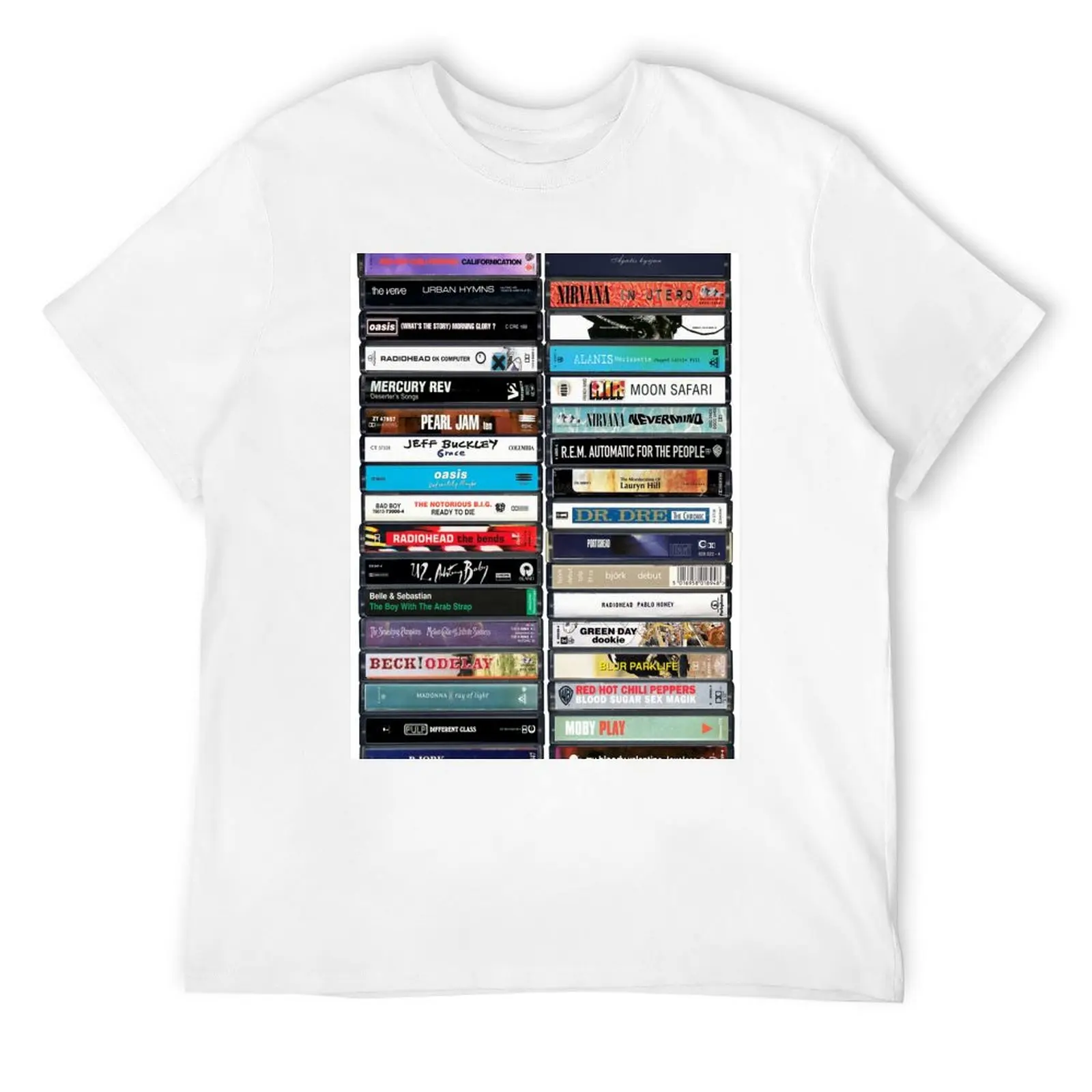 Greatest Albums of the 1990s - Vintage Cassette Print T-Shirt funny meme t-shirts cheap stuff compression shirt men
Greatest Albums of the 1990s - Vintage Cassette Print T-Shirt funny meme t-shirts cheap stuff compression shirt men