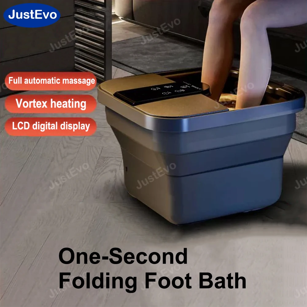 Smart Folding Foot Spa Bath Massager, Electric Foot Soaking Tub With Auto Rollers Bubble, Constant Heating Pedicure Basin
Smart Folding Foot Spa Bath Massager, Electric Foot Soaking Tub With Auto Rollers Bubble, Constant Heating Pedicure Basin