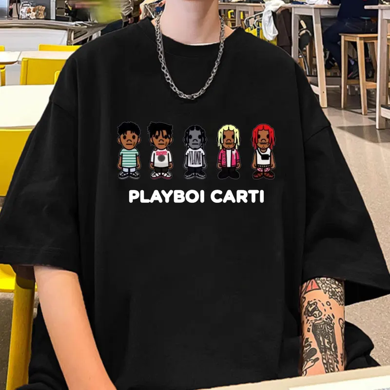 Rapper Playboi Carti I AM MUSIC Album T-shirt Men's Women's Clothing Retro Harajuku Hip Hop Opium Merch T Shirts Short Sleeve
Rapper Playboi Carti I AM MUSIC Album T-shirt Men's Women's Clothing Retro Harajuku Hip Hop Opium Merch T Shirts Short Sleeve