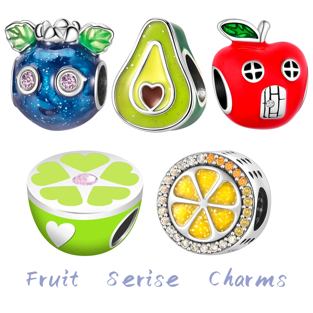 2025 New Fruit Series Fine Apple Blueberry Orange Beads Charm Fit Original Pan Bracelet for Women Party Gift DIY Jewelry
2025 New Fruit Series Fine Apple Blueberry Orange Beads Charm Fit Original Pan Bracelet for Women Party Gift DIY Jewelry