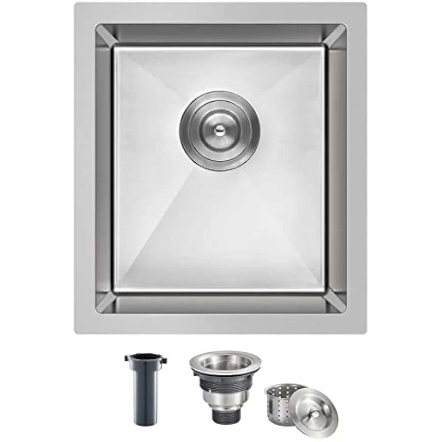 Bar Sink, 13 x 15 inch Undermount Bar or Kitchen Sink, Handmade Single Bowl T-304 Stainless Steel Small Wet Bar Sink
Bar Sink, 13 x 15 inch Undermount Bar or Kitchen Sink, Handmade Single Bowl T-304 Stainless Steel Small Wet Bar Sink