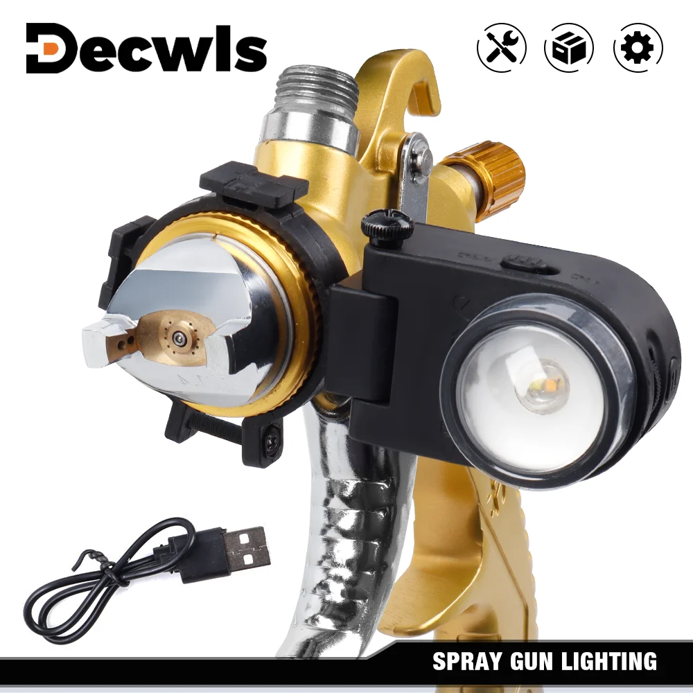 Household Spray Gun Light USB Charging Lighting Tool Spray Gun Light, Three Colors Adjustable, For 25-48mm Nozzle Diameter
Household Spray Gun Light USB Charging Lighting Tool Spray Gun Light, Three Colors Adjustable, For 25-48mm Nozzle Diameter