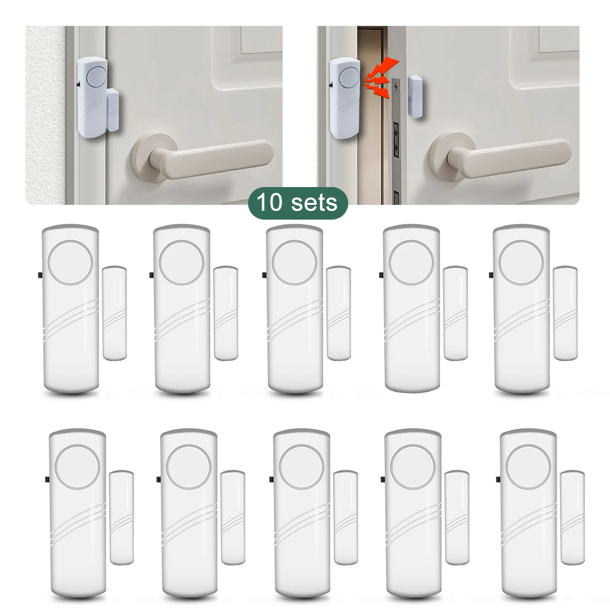 5pcs/10pcs Wireless Door Window Sensor Alarm 95db Anti-theft 433mhz Door Contact Detector Magnetic for Home Security Protection
5pcs/10pcs Wireless Door Window Sensor Alarm 95db Anti-theft 433mhz Door Contact Detector Magnetic for Home Security Protection