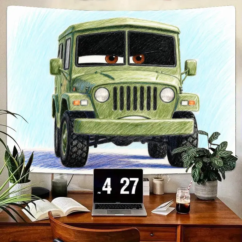 1 шт., зеленый военный джип в стиле эскизов, милый гобелен с большими глазами автомобиля, настенное искусство, полиэстер, декор для гостиной, спальни, общежития, подарок для ребенка
1 шт., зеленый военный джип в стиле эскизов, милый гобелен с большими глазами автомобиля, настенное искусство, полиэстер, декор для гостиной, спальни, общежития, подарок для ребенка